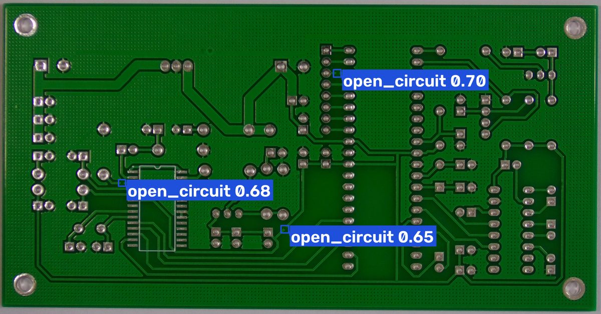 Open circuit detection result